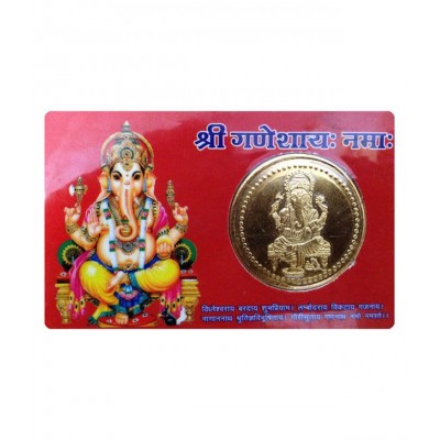 Paras Abhushan Laxmi Ganesh Coin Card Yantra