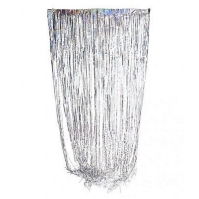 Party Decoration Set For Birthday, Anniversary - 2 Curtain(golden nd silver) with metallic balloons (Black,White & Golden) - 30 pcs