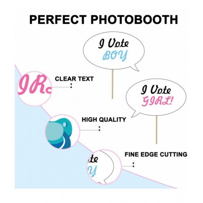 Party Propz Baby Shower Props For Photoshoot, Photo Booth, Decorations 29Pcs for Mom to Be Shoot, Maternity Shoot, Photography For Babyshower Items,Prop Materials