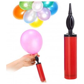 Party Propz Balloon Manual Hand Pump For Latex Foil, Helium Air Animal Rubber Baloon/Airpump/Balloons Pumper (Multicolor)