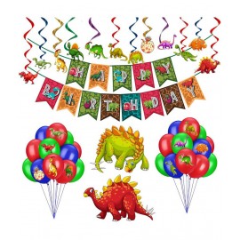 Party Propz Dinosaur Theme Birthday Decorations - 45Pcs For Boys, Girls, Kids - Kids Birthday Decoration Items, Birthday Decoration Items For Kids, Birthday Decorations Kit for Boys, Balloons