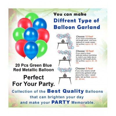 Party Propz Dinosaur Theme Birthday Decorations - 45Pcs For Boys, Girls, Kids - Kids Birthday Decoration Items, Birthday Decoration Items For Kids, Birthday Decorations Kit for Boys, Balloons