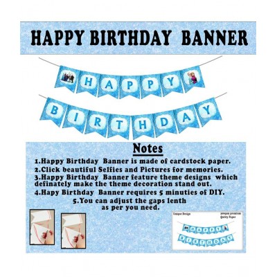 Party Propz Frozen Theme Birthday Decoration for Girls 43Pcs - Princess Elsa Birthday Party Decorations - Frozen Birthday Decorations for Girls / Frozen Balloons for Birthday Decoration