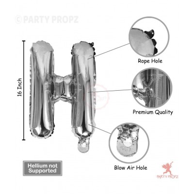 Party Propz Happy Birthday Balloons Decoration Kit 31 Pcs Set for Husband Boys Kids Balloons Decorations Items Combo with Helium Letters Foil Balloon Banner, Latex Metallic Balloons