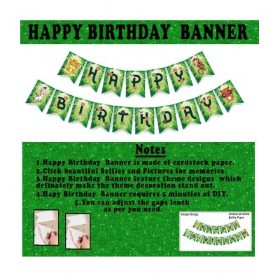 Party Propz Jungle Theme Party Decoration - 57Pcs For Boys Girls With Fairy Lights - Jungle Theme Birthday Party Decorations, Animal Theme Birthday Party Decorations, Animal Balloons, Birthday Theme,Theme Decoration