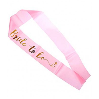 Party Propz Rose Gold Bride to Be Letter Balloons and Metallic Confetti Balloons Star Foil Balloons; Sash and Ribbons Set for Bridal Shower Decorations -26 Pcs
