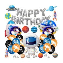 Party Propz Space Theme Birthday Decoration -39Pcs Kit- Space Theme Decoration, Galaxy Theme Birthday Decoration, Theme Birthday Party Decorations for Boys, Birthday Theme Decoration for Boys