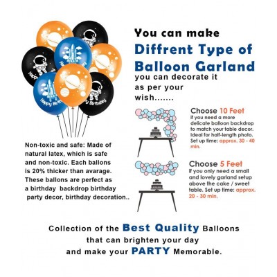 Party Propz Space Theme Birthday Decoration -39Pcs Kit- Space Theme Decoration, Galaxy Theme Birthday Decoration, Theme Birthday Party Decorations for Boys, Birthday Theme Decoration for Boys