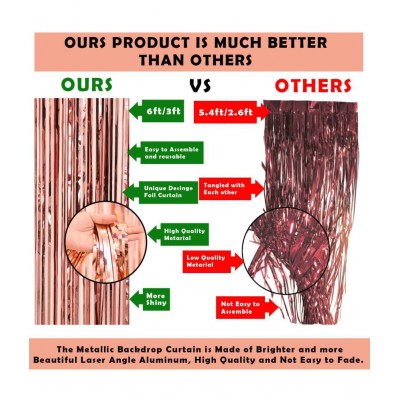 Party propz Anniversary Decoration Items Combo For Home -31 Items Rose Gold Combo Set Bunting, Curtains, Balloons, Foil Balloons anniversary decoration items For Bedroom