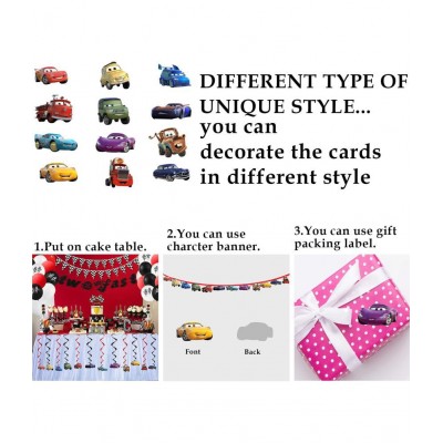Party propz Car Theme Birthday Decoration Combo - 46Pcs Birthday Decoration Kit Car Theme for Boys - Birthday Decoration for Boys Theme/ Happy Birthday Decoration Kit for Boy
