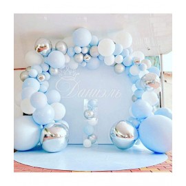 Party propz Happy Birthday Balloons Set / Blue Happy Birthday balloons Garland Kit-138Pcs Birthday Decorations Kit For Boys/Blue Balloons for Decoration/Helium Balloons for Birthday Decoration 1st Bday/Ballon Packet/ Balloon Arch