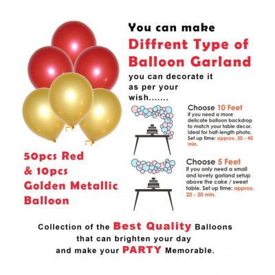 Party propz Happy Birthday Decoration Kit / Happy Birthday Banner & Balloons Decoration Kit - 73Pcs Combo Set - Birthday Banner, Heart Foil Ballons, Metallic & Latex Balloon, String Lights - Birthday Decor Items For Men & Women