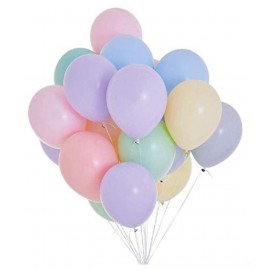 Pastel Balloon 12" (Pack of 10) for Birthdays, Anniversaries, Weddings, Bridal Shower,Valentines and Party Occasions (Multi Color)