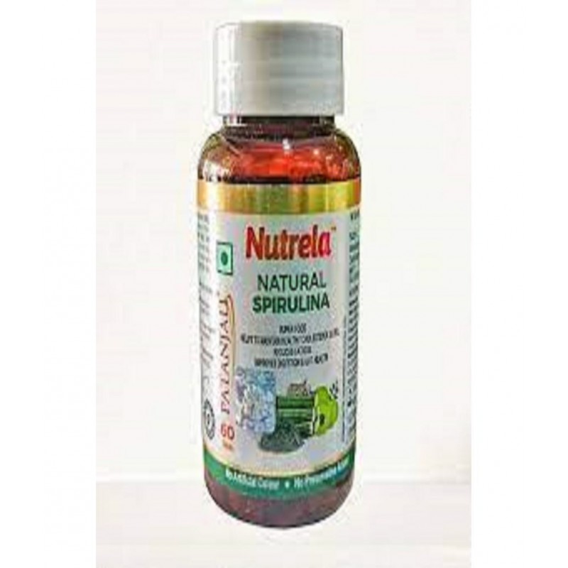 Patanjali NUTRELA  NATURAL SPIRULINA 60 TABS ( PACK OF 2)