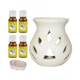 Peepalcomm Ceramic Aroma Oils & Diffusers Set - Pack of 7