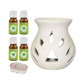 Peepalcomm Ceramic Aroma Oils & Diffusers Set - Pack of 7