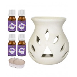 Peepalcomm Ceramic Aroma Oils & Diffusers Set - Pack of 7