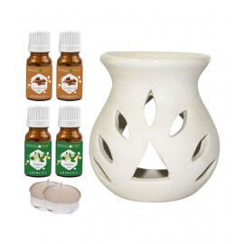 Peepalcomm Ceramic Aroma Oils & Diffusers Set - Pack of 7