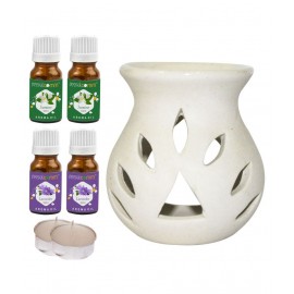 Peepalcomm Ceramic Aroma Oils & Diffusers Set - Pack of 7