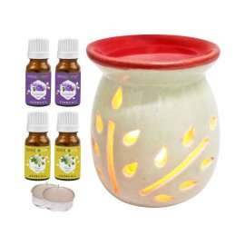 Peepalcomm Ceramic Aroma Oils & Diffusers Set - Pack of 7