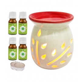 Peepalcomm Ceramic Aroma Oils & Diffusers Set - Pack of 7