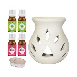 Peepalcomm Ceramic Aroma Oils & Diffusers Set - Pack of 7