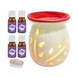 Peepalcomm Ceramic Aroma Oils & Diffusers Set - Pack of 7