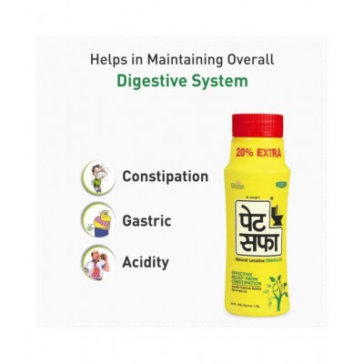 Pet Saffa Natural Laxative Granules 120gm, Pack of 10 (Helpful in Constipation, Gas, Acidity, Kabz), Ayurvedic Medicine