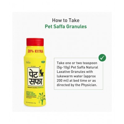 Pet Saffa Natural Laxative Granules 120gm, Pack of 10 (Helpful in Constipation, Gas, Acidity, Kabz), Ayurvedic Medicine