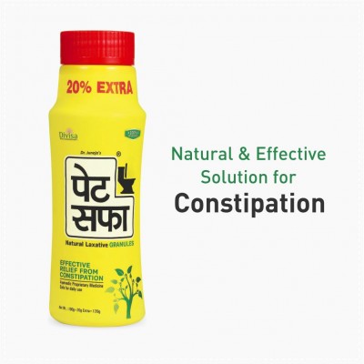 Pet Saffa Natural Laxative Granules 120gm, Pack of 7 (Helpful in Constipation, Gas, Acidity, Kabz), Ayurvedic Medicine