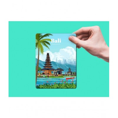 Photojaanic Bali Indonesia Magnets for Fridge Rubberized Square Fridge Magnets Fridge Magnet - Pack of 1
