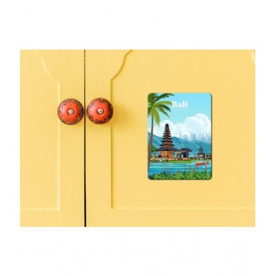 Photojaanic Bali Indonesia Magnets for Fridge Rubberized Square Fridge Magnets Fridge Magnet - Pack of 1