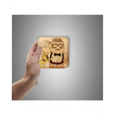 Photojaanic Fridge Magnet Wanna Grow Old with You Rubberized Square Fridge Magnets Fridge Magnet - Pack of 1
