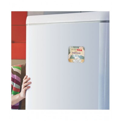 Photojaanic Fridge Magnet for Tea Lover Rubberized Square Fridge Magnets Fridge Magnet - Pack of 1