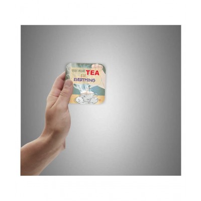 Photojaanic Fridge Magnet for Tea Lover Rubberized Square Fridge Magnets Fridge Magnet - Pack of 1