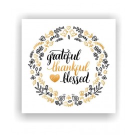Photojaanic Grateful Thankful Blessed Fridge Magnets Rubberized Rectangle Fridge Magnets Fridge Magnet - Pack of 1
