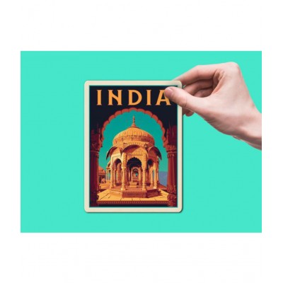 Photojaanic India Fridge Magnets Rubberized Square Fridge Magnets Fridge Magnet - Pack of 1