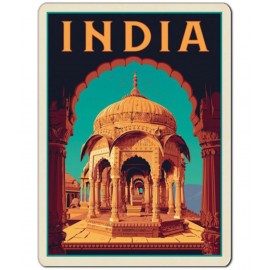 Photojaanic India Fridge Magnets Rubberized Square Fridge Magnets Fridge Magnet - Pack of 1