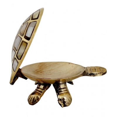 Pindia Fancy Handcrafted Brass Turtle Home Decor Show Piece