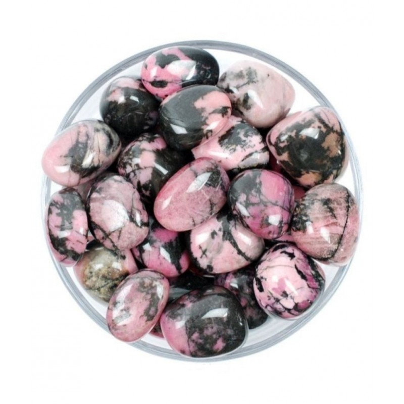 Pink Rhodonite Natural Agate Stone Tumble