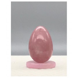 Pink Rose Quartz Egg Natural Agate Stone Egg