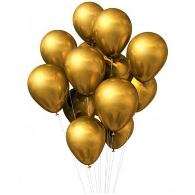 Pixelfox  Solid Birthday / Anniversary Party Decoration Balloons (Red, Blue, Golden) Pack of 50