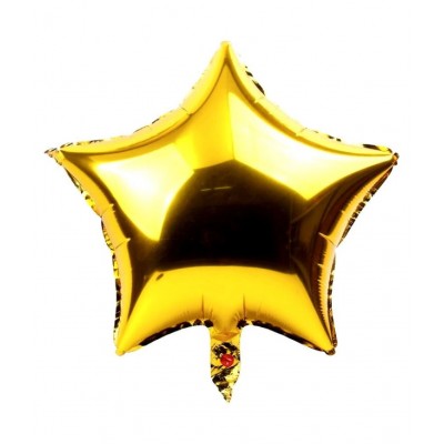 Pixelfox 10pcs-10inch-Gold Star Foil Balloons