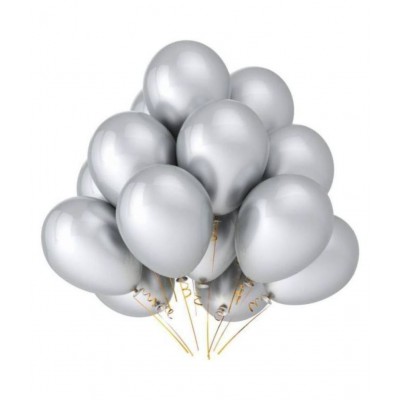 Pixelfox Complete Party Combo Balloons (Gold, Silver, Red, Smiley Yellow, Pack of 50)