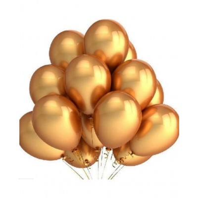 Pixelfox Happy Anniversary (16 Gold Foil Letters)  + 2 Gold Heart + 30 Metallic Balloons (Gold)