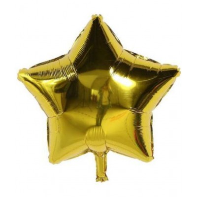 Pixelfox Happy Anniversary (16 Gold Foil Letters)  + 2 Gold Star + 30 Metallic Balloons (Gold)