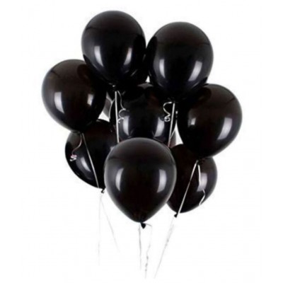 Pixelfox Happy Birthday Letter Foil Balloon Set of Rose Gold+HD Metallic Balloons (Black and White) Pack of 30pcs for Birthday Party