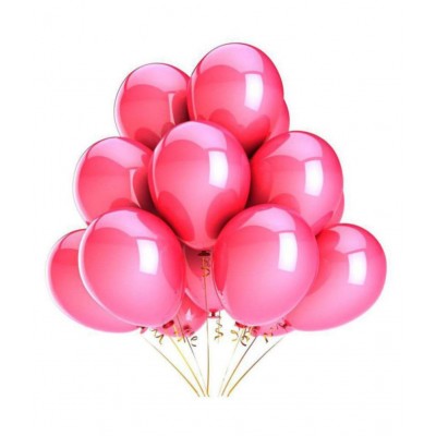 Pixelfox Happy Birthday Silver Foil Balloon(16 Inchs)+ 30 Pink Metallic Balloons(12 Inchs) for happy birthday decoration item, birthday decoration kit, birthday balloon decoration combo for Boys, Girls, Kids, husband and Wife.