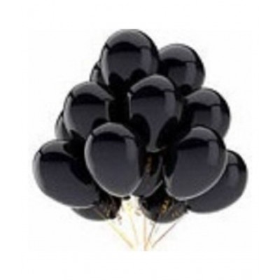 Pixelfox Pack of 50 Party Decoration Balloons (Orange, Black)