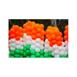 Pixelfox Republic, Independence Day Pack of 50 Tricolour Patriotic Decoration Balloons